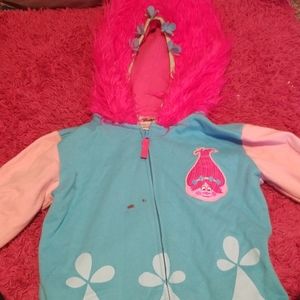 Girls poppy trolls sweater
